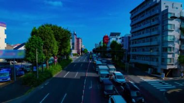 Tokyo 'da Kanpachi Bulvarı' ndaki şehir merkezindeki bir zaman aralığı.