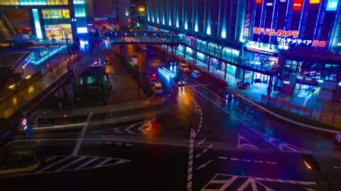 Osaka şehir merkezindeki caddenin zaman çizelgesi.