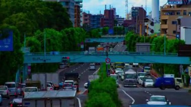 Tokyo 'da Kanpachi Bulvarı' ndaki otomobil sokağının zaman çizelgesi.