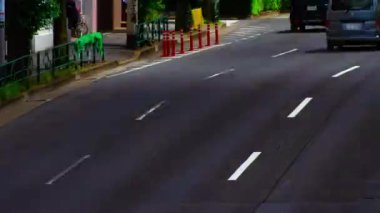 Tokyo 'da Kanpachi Bulvarı' ndaki otomobil sokağının zaman çizelgesi.