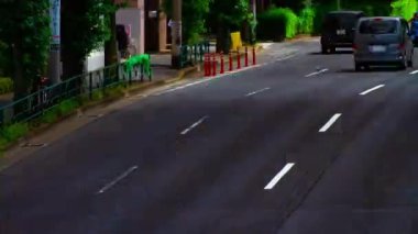 Tokyo 'da Kanpachi Bulvarı' ndaki otomobil sokağının zaman çizelgesi.