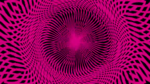 A magenta colored geometrical pattern motion graphic — Stock Video