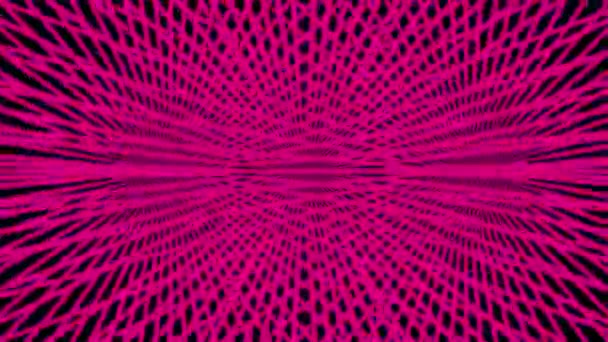 Eflatun renkli geometrik desen hareketi grafiği — Stok video
