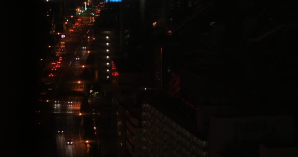 Un paysage urbain nocturne à Shinagawa Tokyo — Video