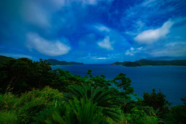 The promontory near the blue ocean in Amami oshima Kagoshima — Stock Photo, Image