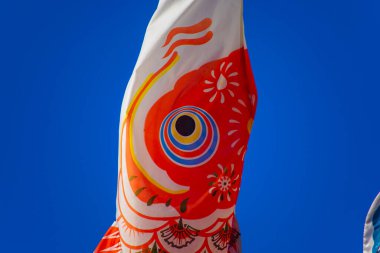 Tokyo gündüz güneşli parkta sazan streamer