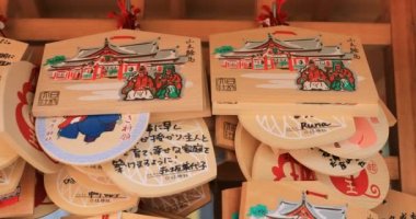 Tokyo 'da Hie tapınağında Votive tabletler