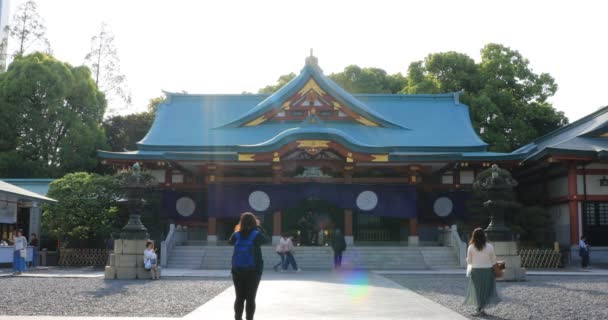 Haupttempel am Hie-Schrein in Tokio — Stockvideo