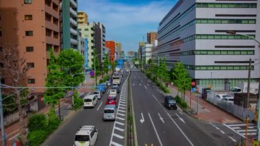 Tokyo 'da Kanpachi Bulvarı' ndaki şehir merkezinin zaman çizelgesi.