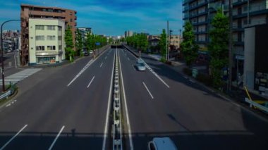 Tokyo 'da Kanpachi Bulvarı' ndaki şehir merkezindeki bir zaman aralığı.