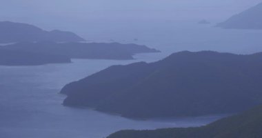 Amami oshima Kagoshima yüksek açı mavi okyanus yakınında Takachiyama promontory