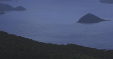 Amami oshima Kagoshima yüksek açı mavi okyanus yakınında Takachiyama promontory