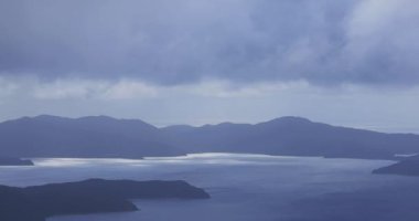 Amami oshima Kagoshima yüksek açı mavi okyanus yakınında Takachiyama promontory
