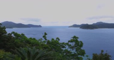 Amami oshima Kagoshima geniş atış mavi okyanus yakınında Manenzaki burun