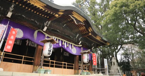 Templomi Oomiya Hachiman szentély Tokióban — Stock videók