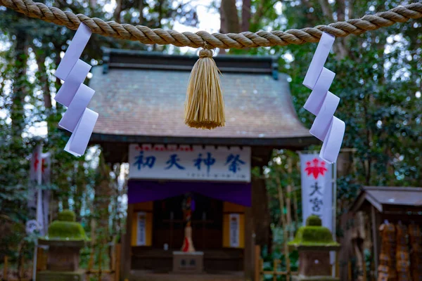 东京伊古沙神龛的净化槽 — 图库照片