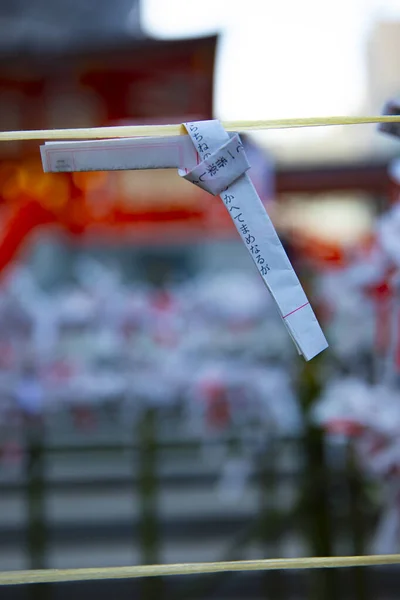 Japon Geleneksel Tapınağında Kahinler Shinjuku Ilçesi Tokyo Japonya 2019 Geleneksel — Stok fotoğraf