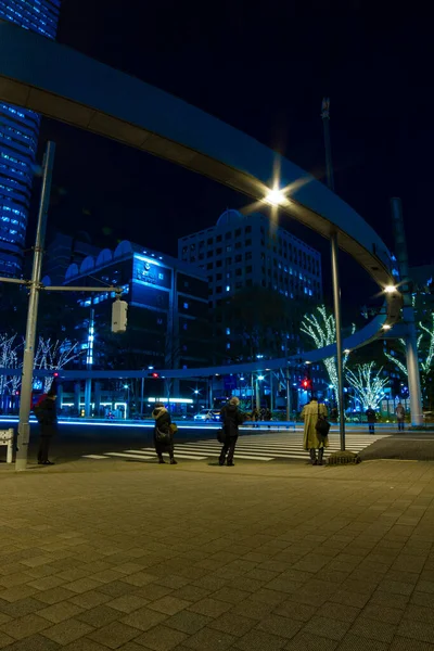 Night Time Lapse Urban Street Business Town Shinjuku Ward Shinjuku — Stock Photo, Image