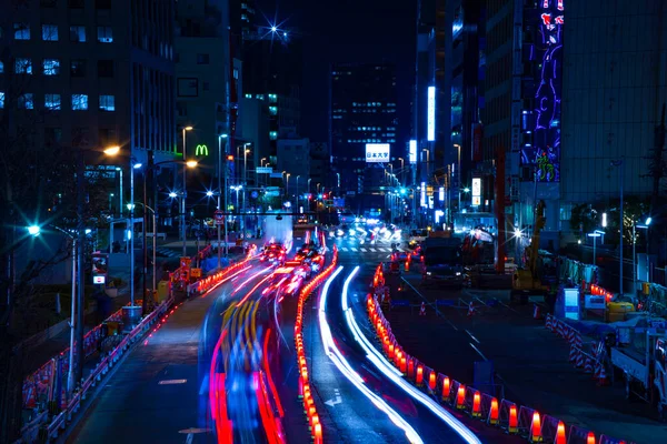 Éjszakai Idő Megszűnik Városi Utcában Üzleti Városban Shinjuku Ward Shinjuku — Stock Fotó