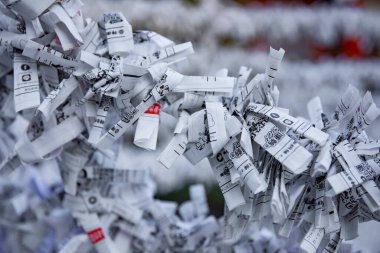 Japon geleneksel tapınağında kahinler. Chiyoda ilçesi Tokyo Japonya - 02.07.2019 : Geleneksel tapınakta Omikuji adında bir Japon kahini. Çeviri oracles metin servet . Kamera