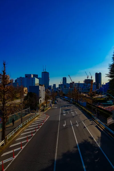 ビジネスタウンの工事中の通りのタイムラプス 東京都渋谷区 2019 カメラ キヤノンEos Mark4 — ストック写真