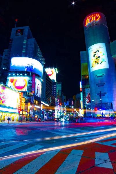 Neon Kasabasında Gece Gezintisi Shibuya Ward Tokyo Japonya 2019 Tokyo — Stok fotoğraf
