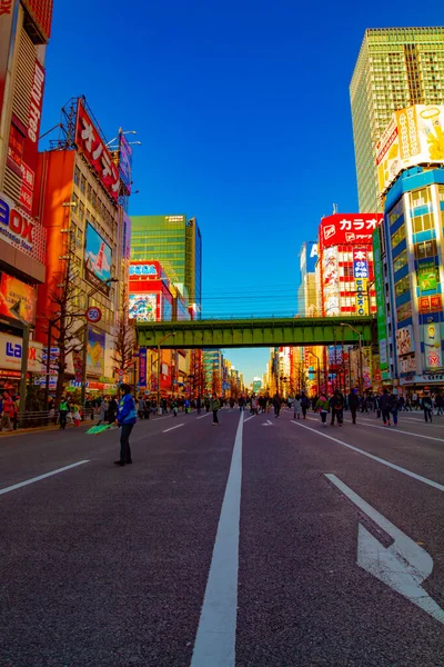 Downtown Street Electric Town Chiyoda District Akihabara Tokyo Japan 2019 — Stock Photo, Image