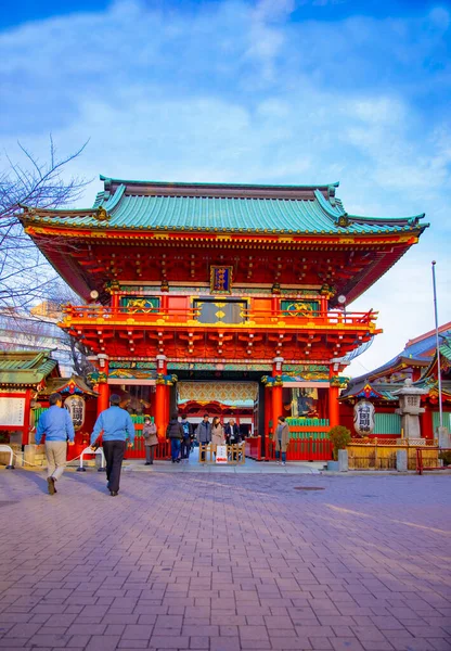 Главный Храм Традиционной Японской Святыне Chiyoda District Tokyo Japan 2019 — стоковое фото