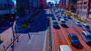 Şehir merkezindeki şehrin elektrik pansiyonunun zaman çizelgesi. Chiyoda bölgesi Akihabara Tokyo - 01.27.2019 kamera: Canon EOS 5D mark 4