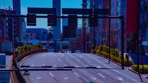 와이드 샷에서 거리의 시부야구 2019 카메라 이오스 Mark4 — 비디오