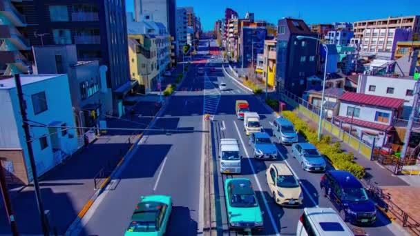 在市中心的电城倾斜的街道上经过了一段时间 Chiyoda District Akihabara Tokyo Japan 2019 Camera Canon Eos — 图库视频影像