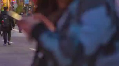 Şehir merkezindeki elektrik kasabasının zoom 'unun zaman çizelgesi. Chiyoda bölgesi Akihabara Tokyo - 01.27.2019 kamera: Canon EOS 5D mark 4