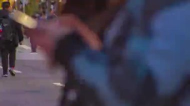 Şehir merkezindeki şehrin elektrik pansiyonunun zaman çizelgesi. Chiyoda bölgesi Akihabara Tokyo - 01.27.2019 kamera: Canon EOS 5D mark 4