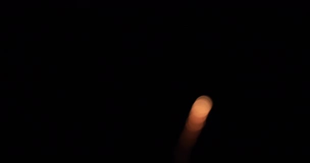 Vuurwerk Bokeh Achter Donkere Nachthemel Koutou Odaiba Tokyo Japan 2018 — Stockvideo
