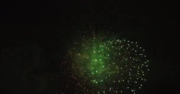 어두운 불꽃놀이입니다 고토쿠 오다이바 2018 그것은 도쿄에서 카메라 Eos Mark4 — 비디오