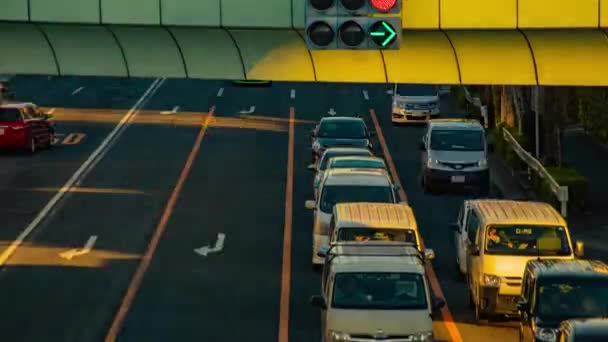 Correndo Auto Strada Timelapse Diurno Del Centro Nerima Ward Tokyo — Video Stock