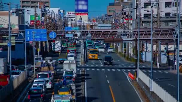 Bergegas Mobil Jalan Pusat Kota Tilapse Siang Hari Nerima Ward — Stok Video