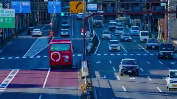 Auta Jezdící Ulici Dne Centru Nerima Tokiu Japan 2019 Dopravní — Stock video