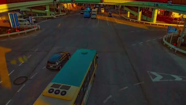 Gündüz Şehir Merkezindeki Geçitte Araba Ları Aceleye Erdirin Nerima Ward — Stok video