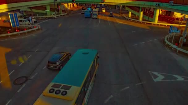 Haasten Auto Bij Downtown Crossing Overdag Nerima Ward Tokio Japan — Stockvideo
