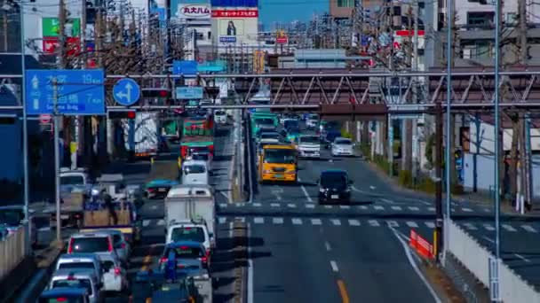 Auta Jezdící Ulici Dne Centru Nerima Tokiu Japan 2019 Dopravní — Stock video