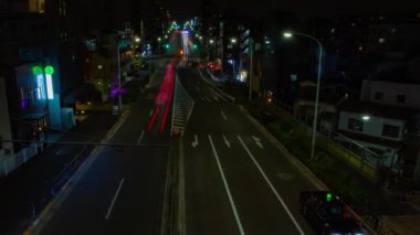 Gece zaman atlamalı geçiş istasyonu yakınındaki. Shibuya ward Tokyo Japonya - 12.03.2018