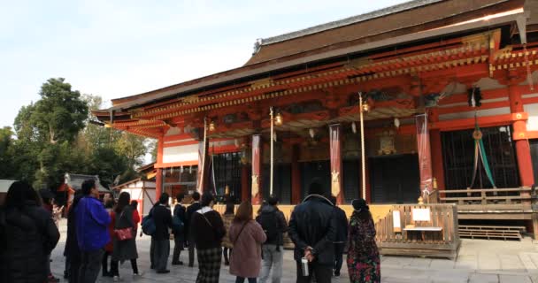 Главный Храм Традиционном Храме Киото Хигасияма Япония 2018 Храм Храме — стоковое видео