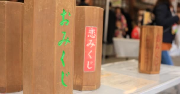 Geleneksel Tapınaktaki Kahin Kyoto Shi Higashiyama Japonya 2018 Yasaka Tapınağında — Stok video