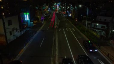 Gece zaman atlamalı geçiş istasyonu yakınındaki. Shibuya ward Tokyo Japonya - 12.03.2018