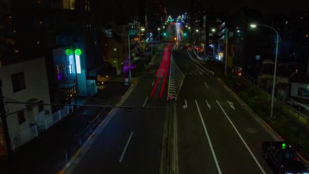 Ніч Проміжок Часу Біля Переправи Вокзалі Уорд Shibuya Японії Токіо — стокове відео