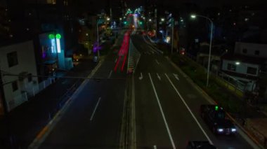 Gece zaman atlamalı geçiş istasyonu yakınındaki. Shibuya ward Tokyo Japonya - 12.03.2018