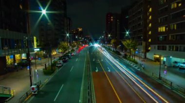 Gece zaman atlamalı geçiş istasyonu yakınındaki. Shibuya ward Tokyo Japonya - 12.03.2018