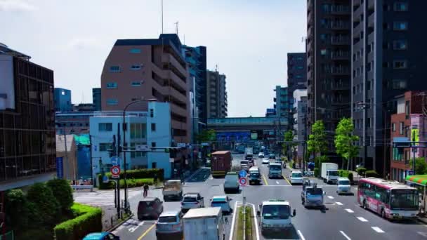 東京の都会の通りでの渋滞のタイムラプス 高品質4K映像 東京日本05 2022ここは東京のダウンタウンの通りです — ストック動画