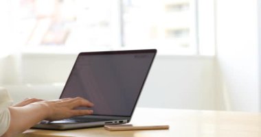 Tokyo Japan 06.19.2022. This working scene is acted by Japanese model in the office. High quality 4k footage